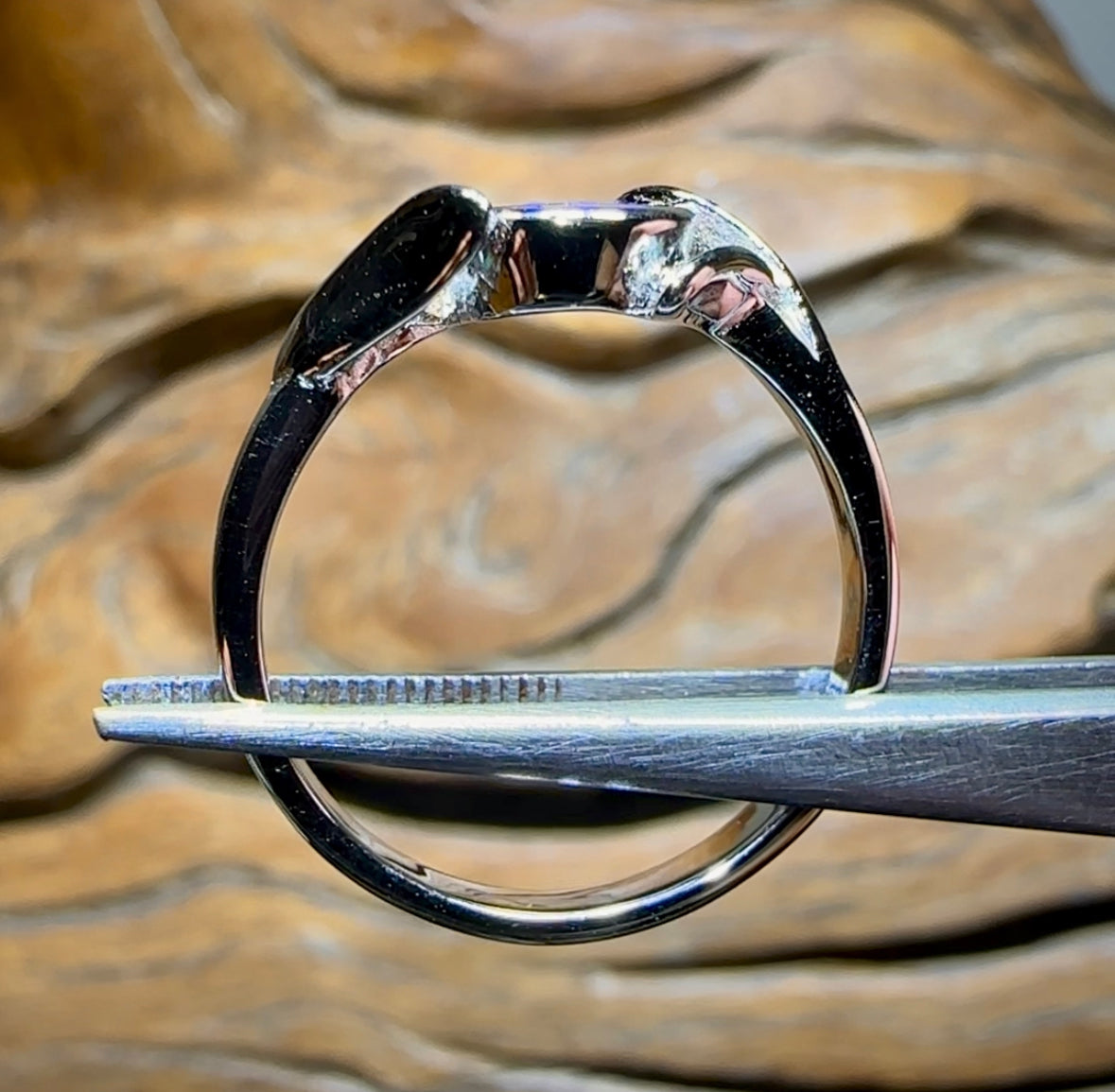 Sterling Silver - Queensland Boulder Opal Doublet Ring - Opal Whisperers