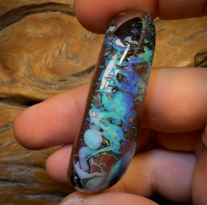 249.2cts - “Tribal Nebula” TOP GEM Tribal Australian Boulder Opal from Koroit