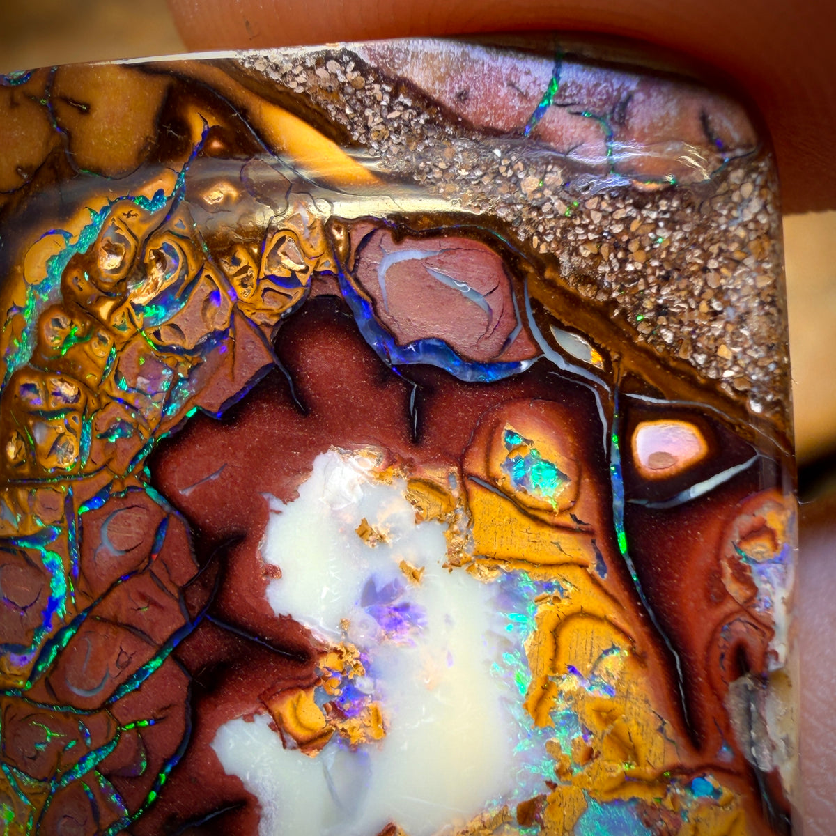 97.2cts - Large Tribal Australian Boulder Opal from Yowah