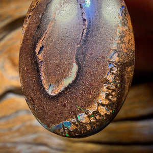 Roadshow Wildcard!            32 x 22mm - Drilled Tribal Queensland Boulder Opal Necklace
