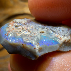 18.7cts - Lightning Ridge Dark Opal Rough Piece