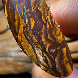 14.9cts - Yowah Nut Opal. Red Multicolour