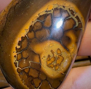 69 x 41mm - Oversize Drilled Boulder Opal Pendant w/ Eco Friendly Vegan Cord