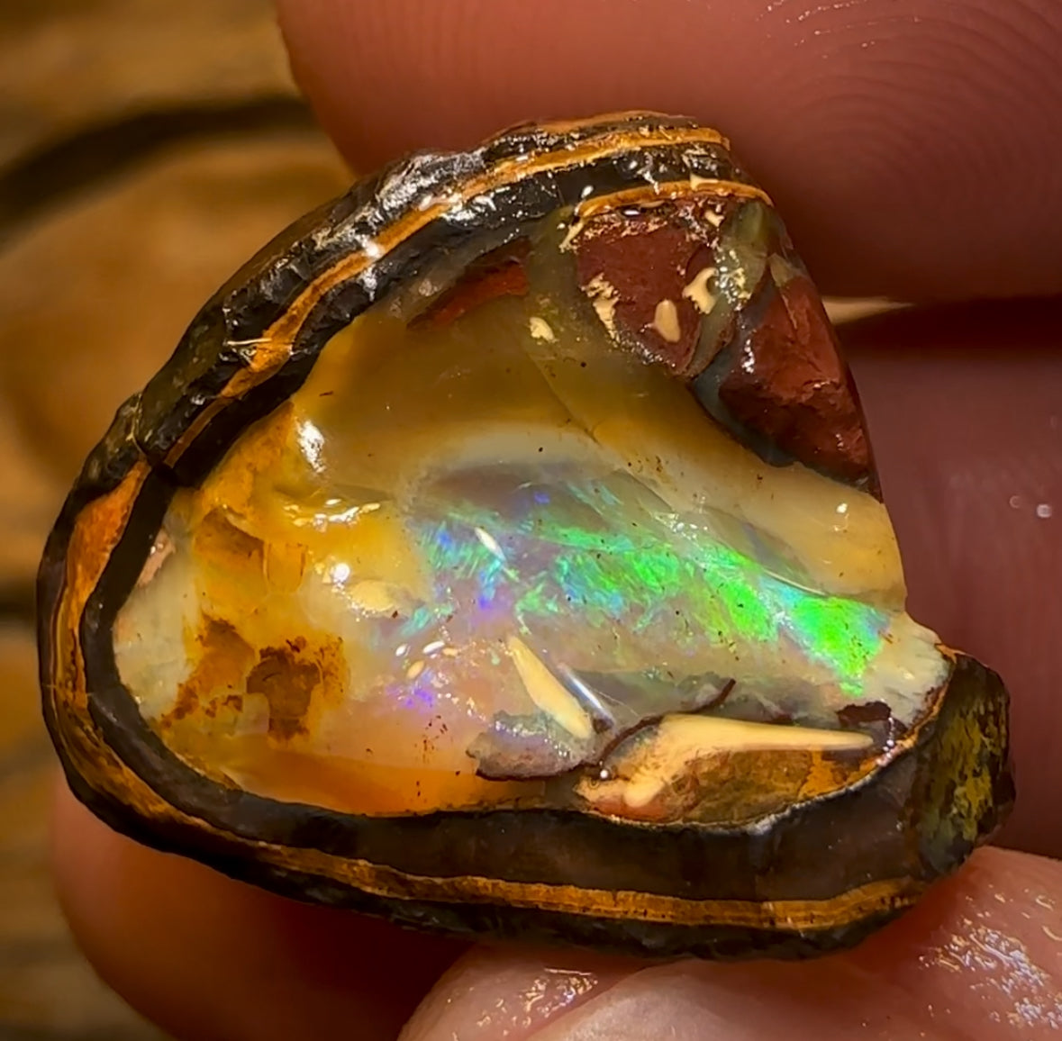 40.8cts - Yowah Nut Crystal Centre Rough Specimen