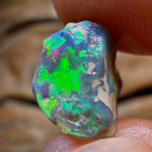 HDW 5.1cts - Lightning Ridge Dark Crystal Opal Rough Piece