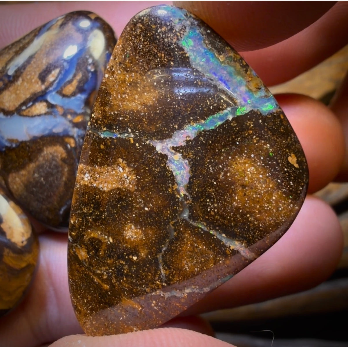 99.7cts - 3x Mixed Australian Boulder Opal’s. Wholesale Dealers Parcel