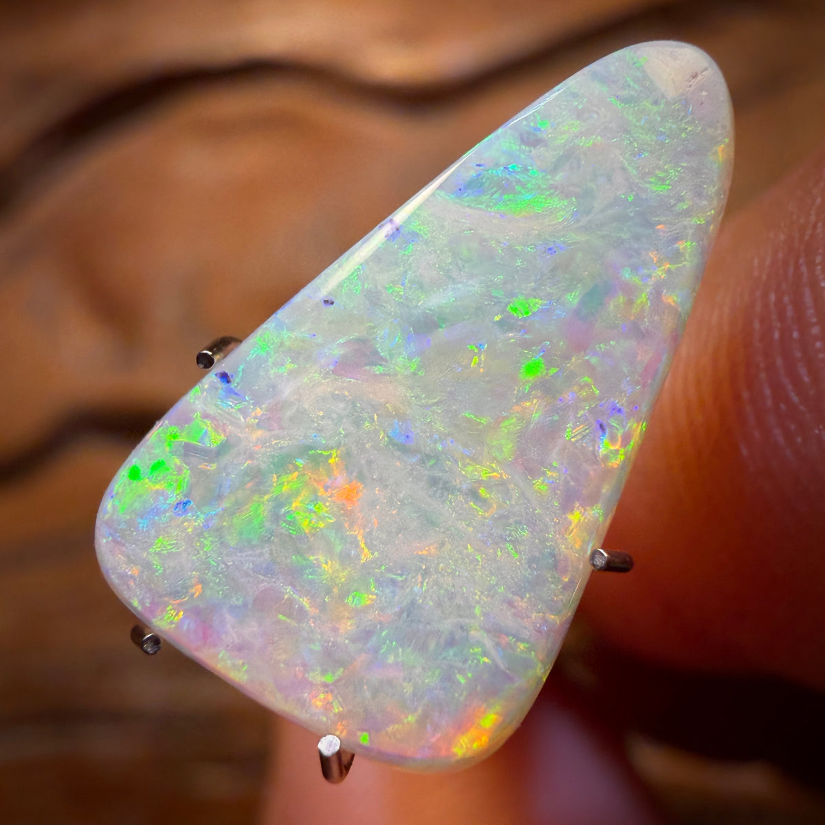 3.5cts - Gem Lightning Ridge Light Opal Pure Double Sided Magic