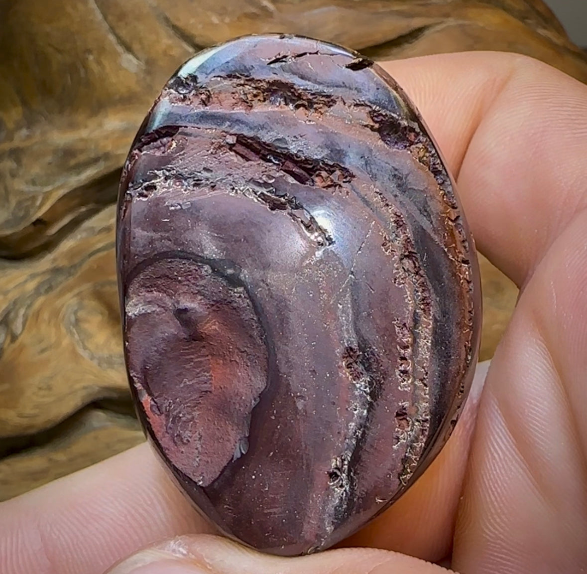 349.7cts - Yowah Nut Opal Polished Specimen. Tribal Pattern - Opal Whisperers