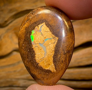 26.5cts - Yowah Nut Tribal Kernel Opal. Australian Boulder Opal