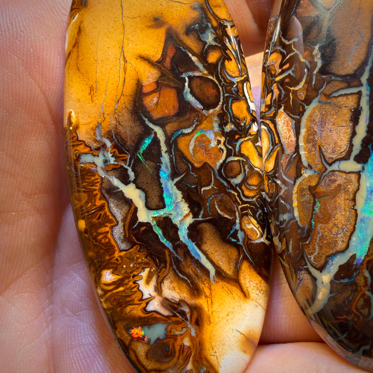 276.3cts - Isaac’s pick! Yowah Nut Tribal Opal Trio Parcel. Australian Opal