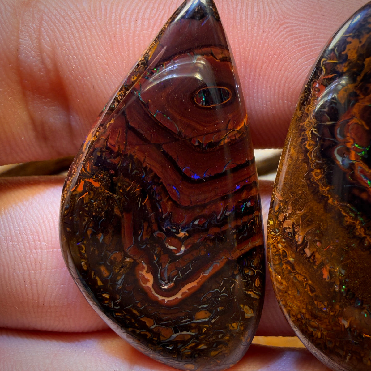 🔨 AUCTION 🔨 Reserve 💎 High Roller Banger Auction 💎 90.7cts - Tribal Queensland Boulder Opal Pair