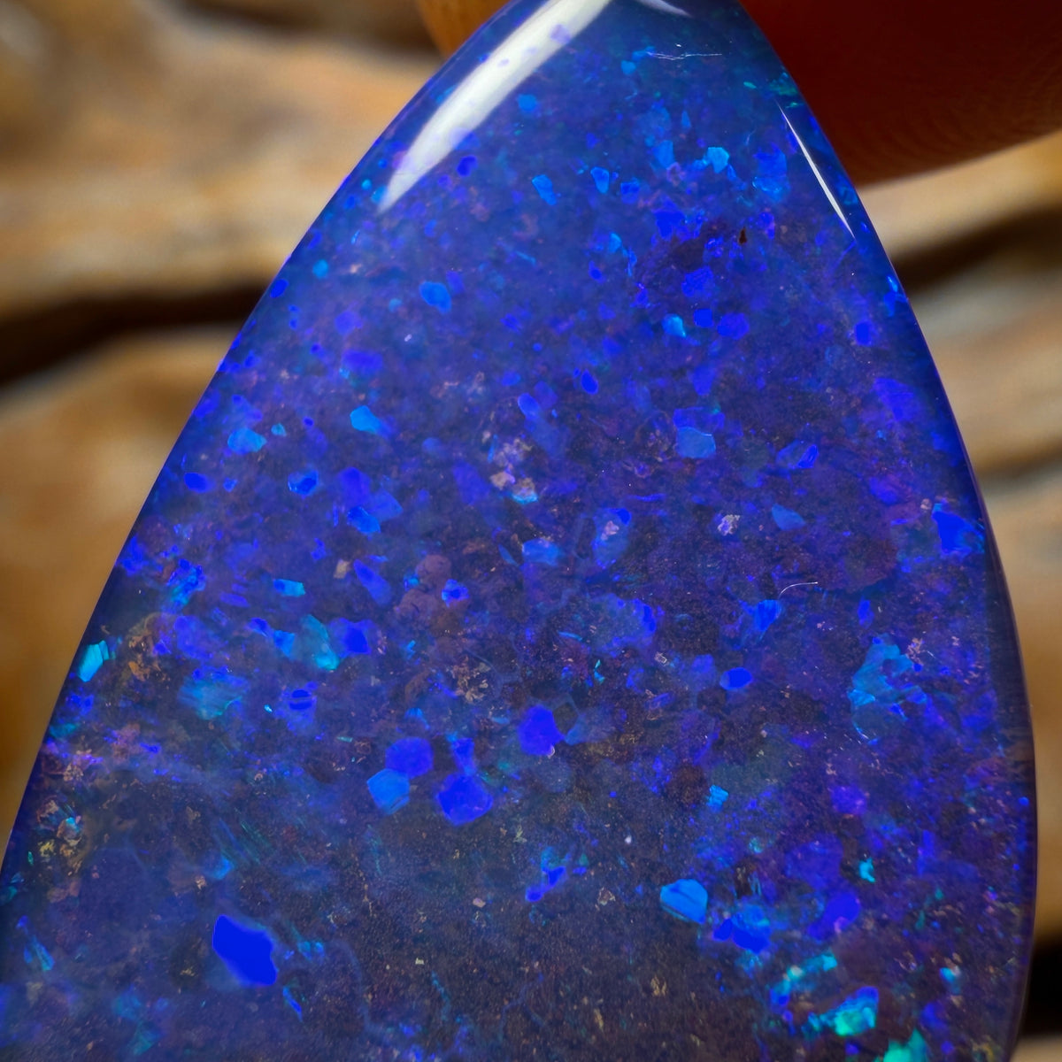 “Set in Stone” - Private Collector Acquisition - “Hey True Blue” 32.2cts - Top Australian Boulder Seam Opal