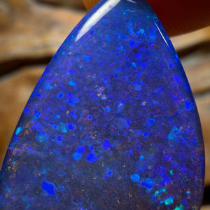 “Set in Stone” - Private Collector Acquisition - “Hey True Blue” 32.2cts - Top Australian Boulder Seam Opal