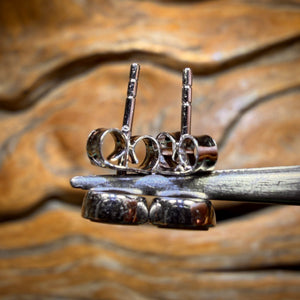 Sterling Silver - Australian Boulder Opal Doublet Stud Earrings