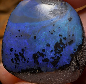 16.7cts - Queensland Boulder Seam Opal Picture Stone