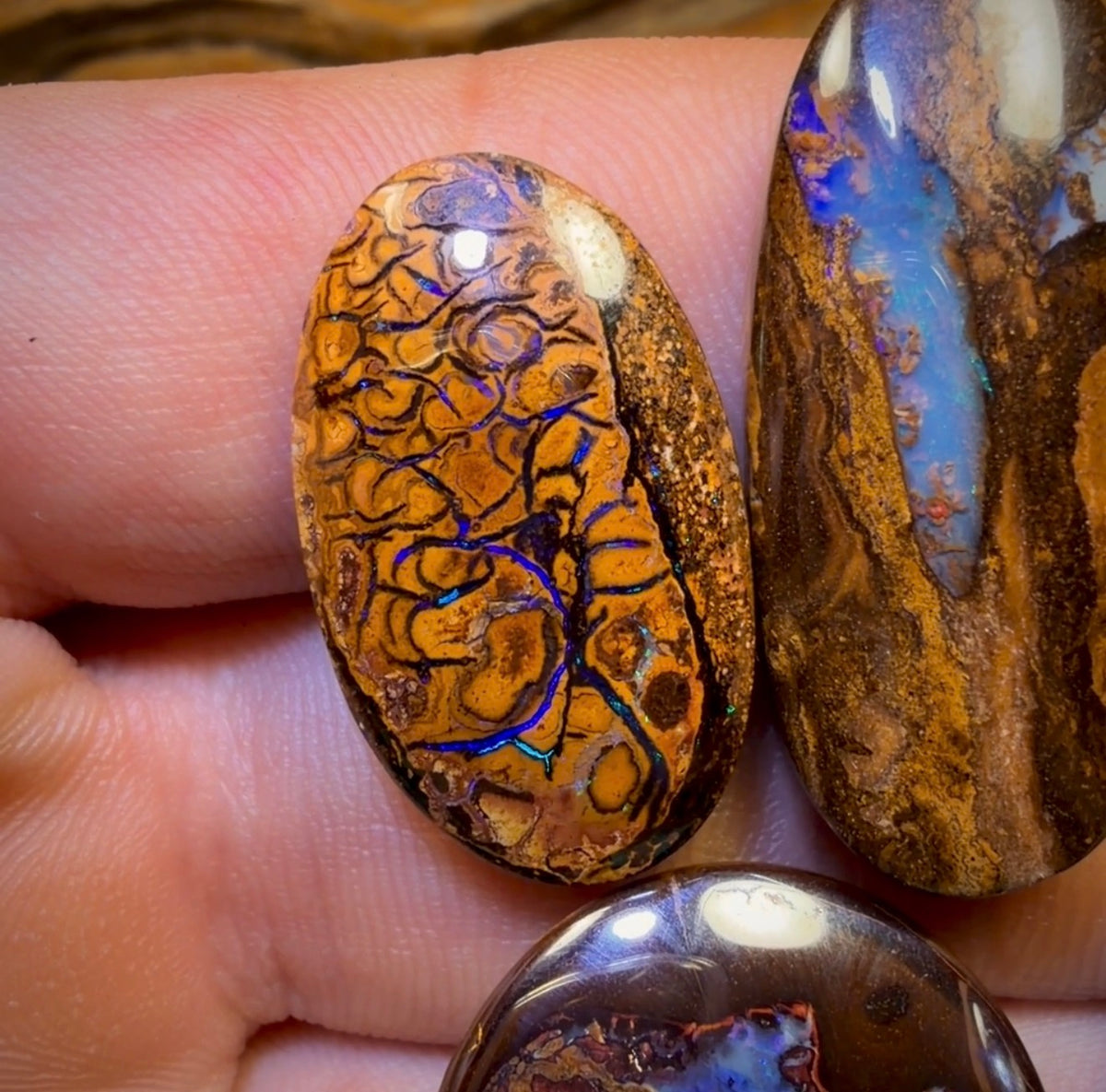 139.1cts - 5x Australian Tribal Boulder Opal’s. Wholesale Dealers Parcel