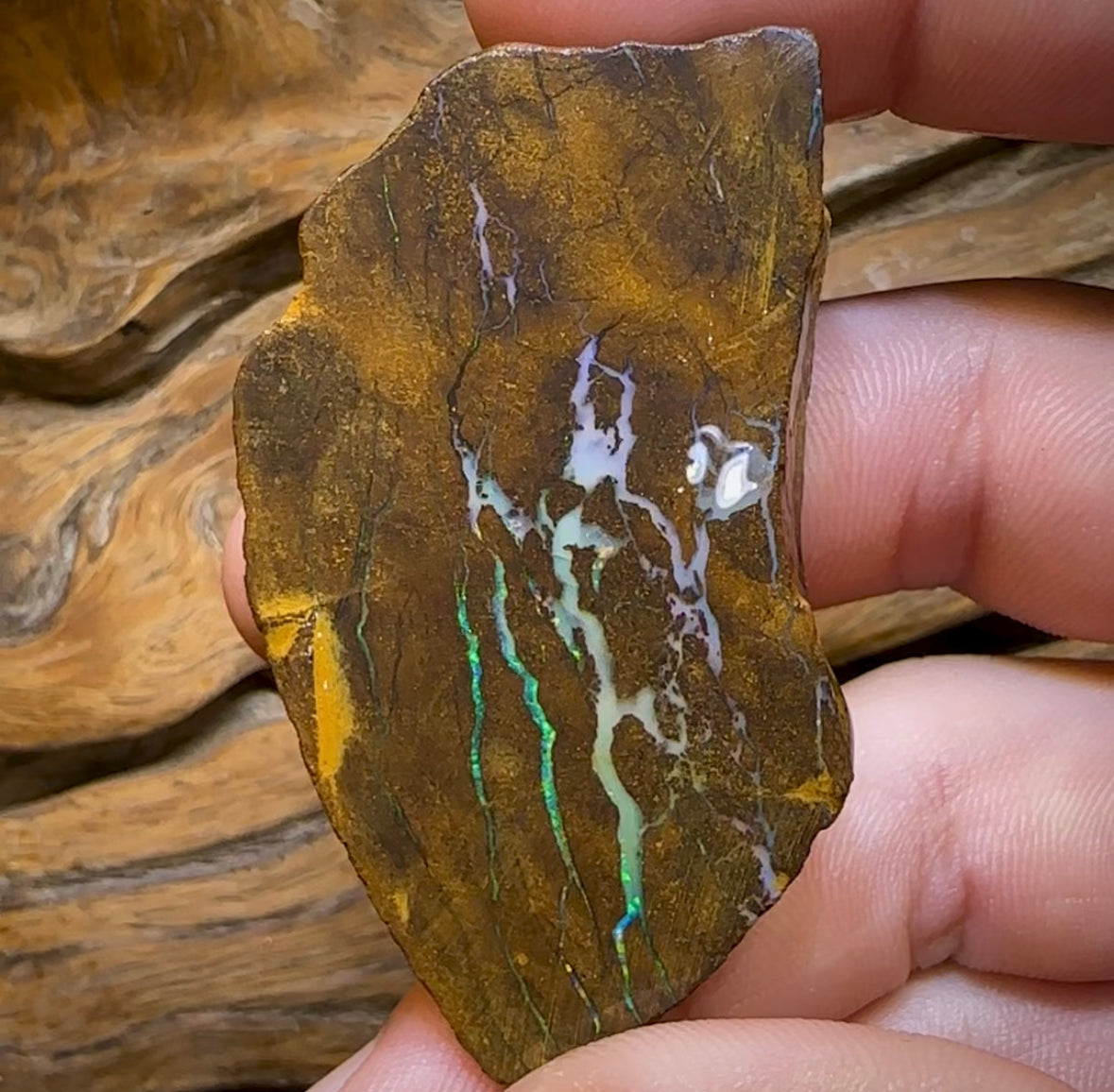 239.4cts - Australian Boulder Opal Rub - Opal Whisperers