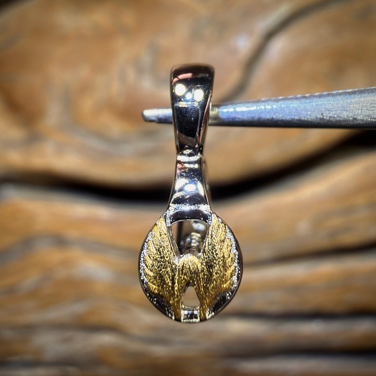 All New Opal Whisperers Branded Clip on Clasp w/ Logo - Silver (925) Gold Plated Wing