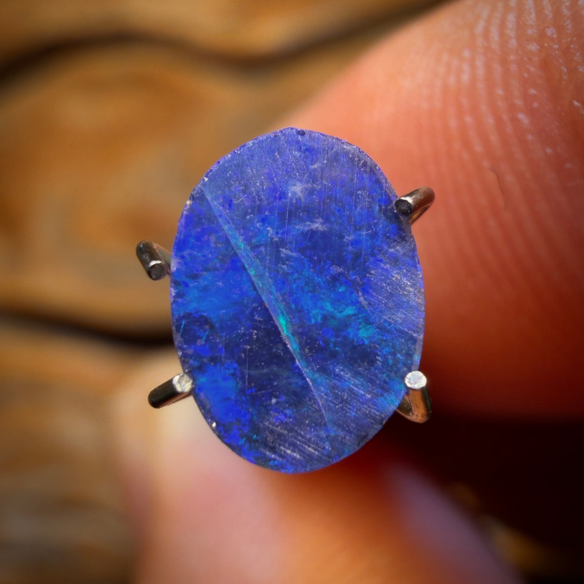Auction 0.85cts - Lightning Ridge Opal Doublet. RECUTTERS DELIGHT