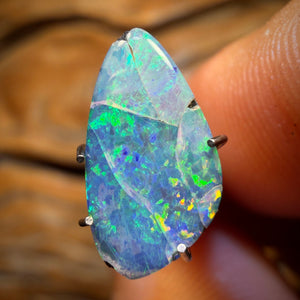 Auction 1.7cts - Australian Boulder Opal Doublet. RECUTTERS DELIGHT