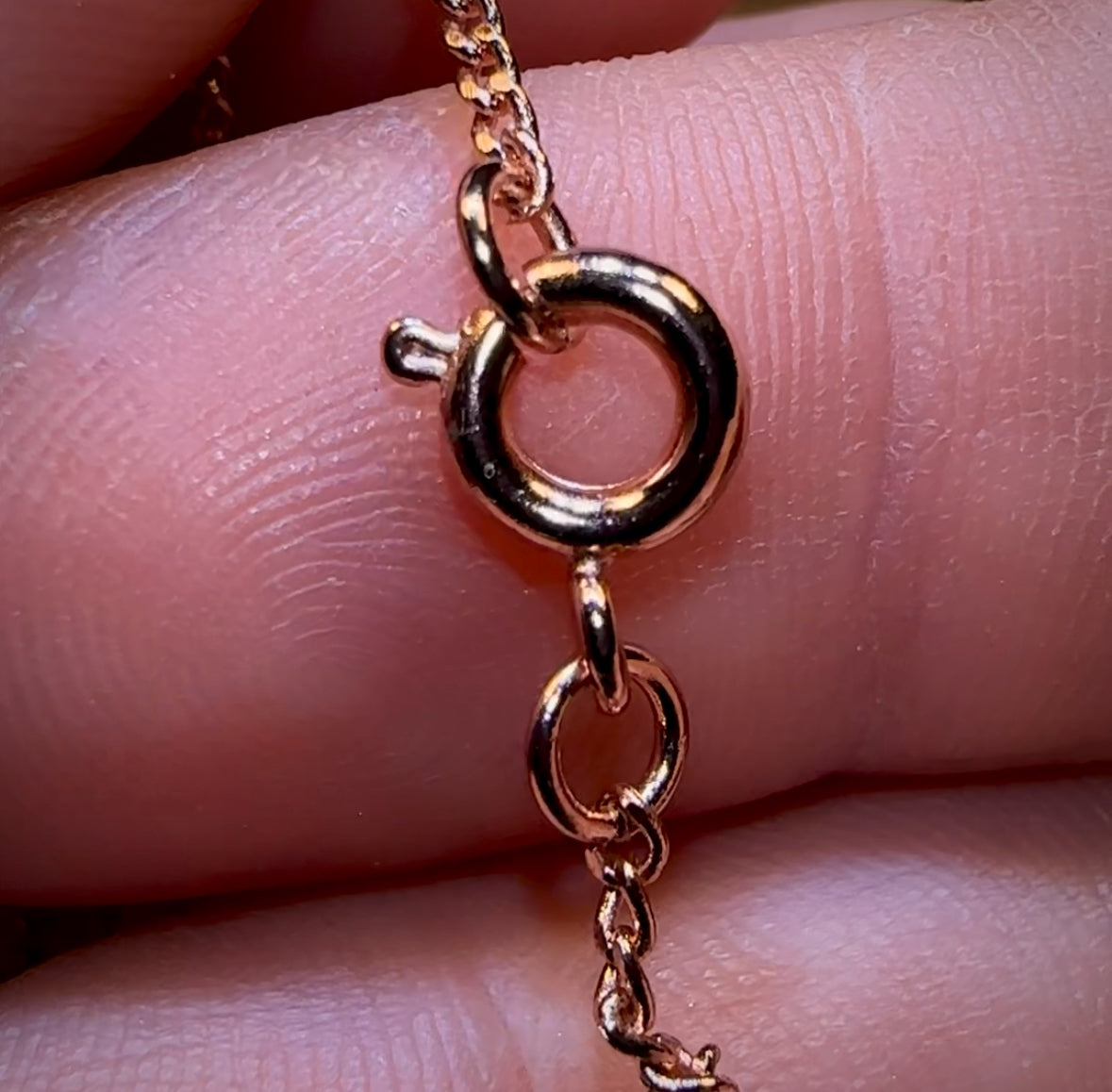 Display Chain w/ Rose Gold Plating