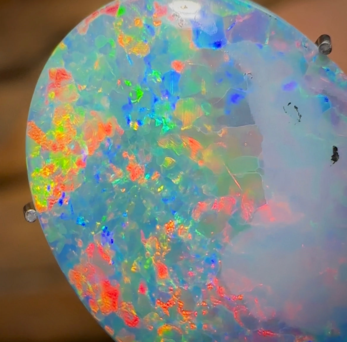 4.9cts - Lightning Ridge Black Opal Doublet. Old School - Opal Whisperers