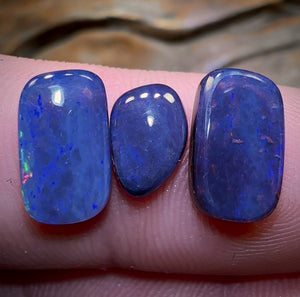 6.2cts - 3x Australian Boulder Seam Opal Wholesale Dealers Parcel