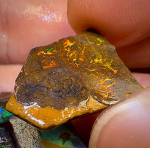 🔒50.6cts - 4x Australian Boulder Opal Rough Parcel