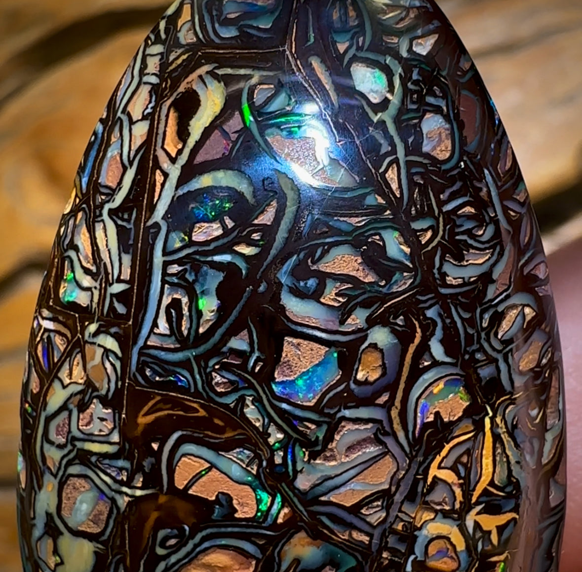 103.2cts - Art Of Opal Quality Top Tribal Queensland Boulder Opal