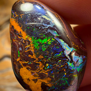 47.7cts - Multicolour Tribal Queensland Boulder Electric Landscape Opal