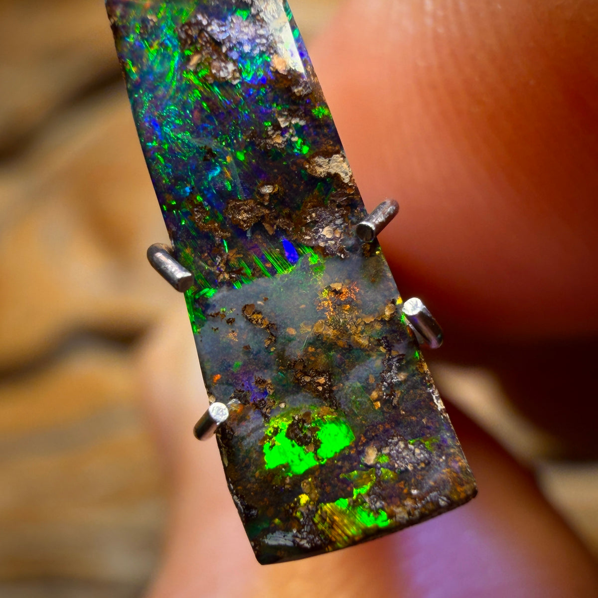 1.6cts - Australian Boulder Seam Opal from Winton