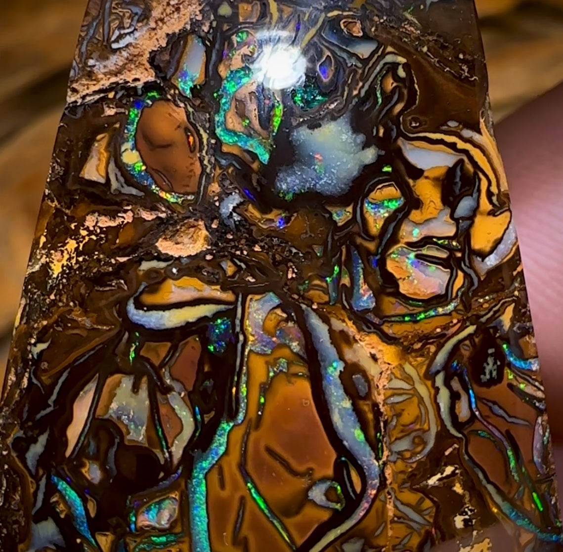 120.5cts - Top Tribal Queensland Boulder Opal. Huge Thick Rare Specimen