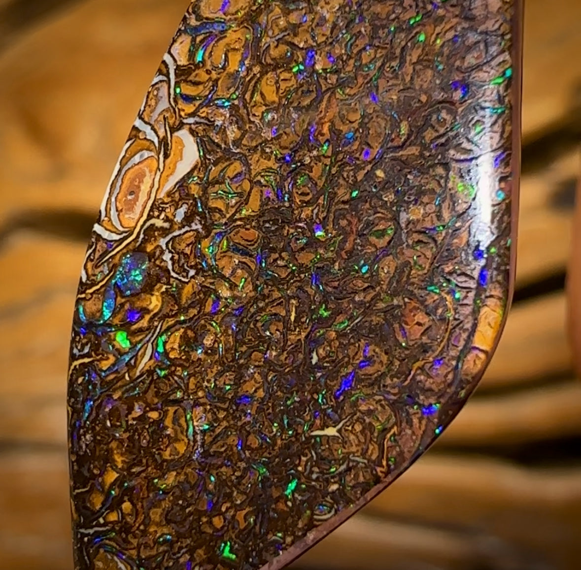 22.6cts - Tight Tribal Yowah Nut Opal. Australian Opal
