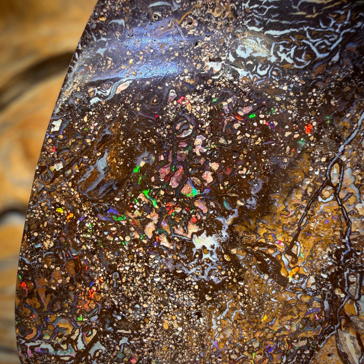 55.4cts - 50% OFF Tight Tribal Yowah Nut Opal. Australian Opal