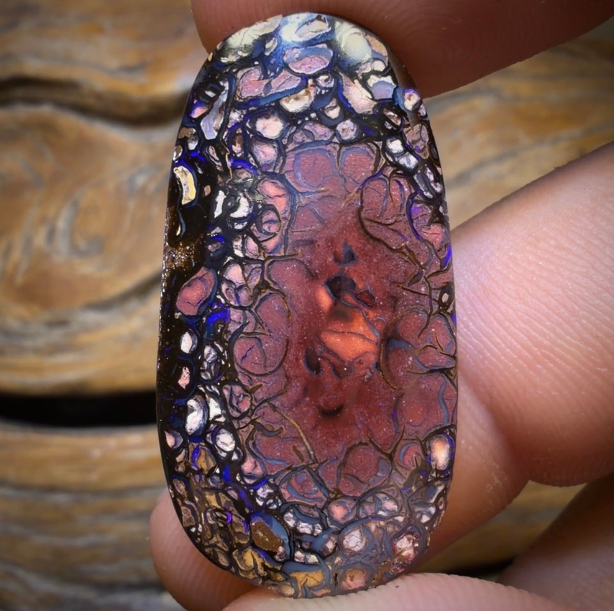 37.3cts - Tribal Australian Boulder Opal from Koroit