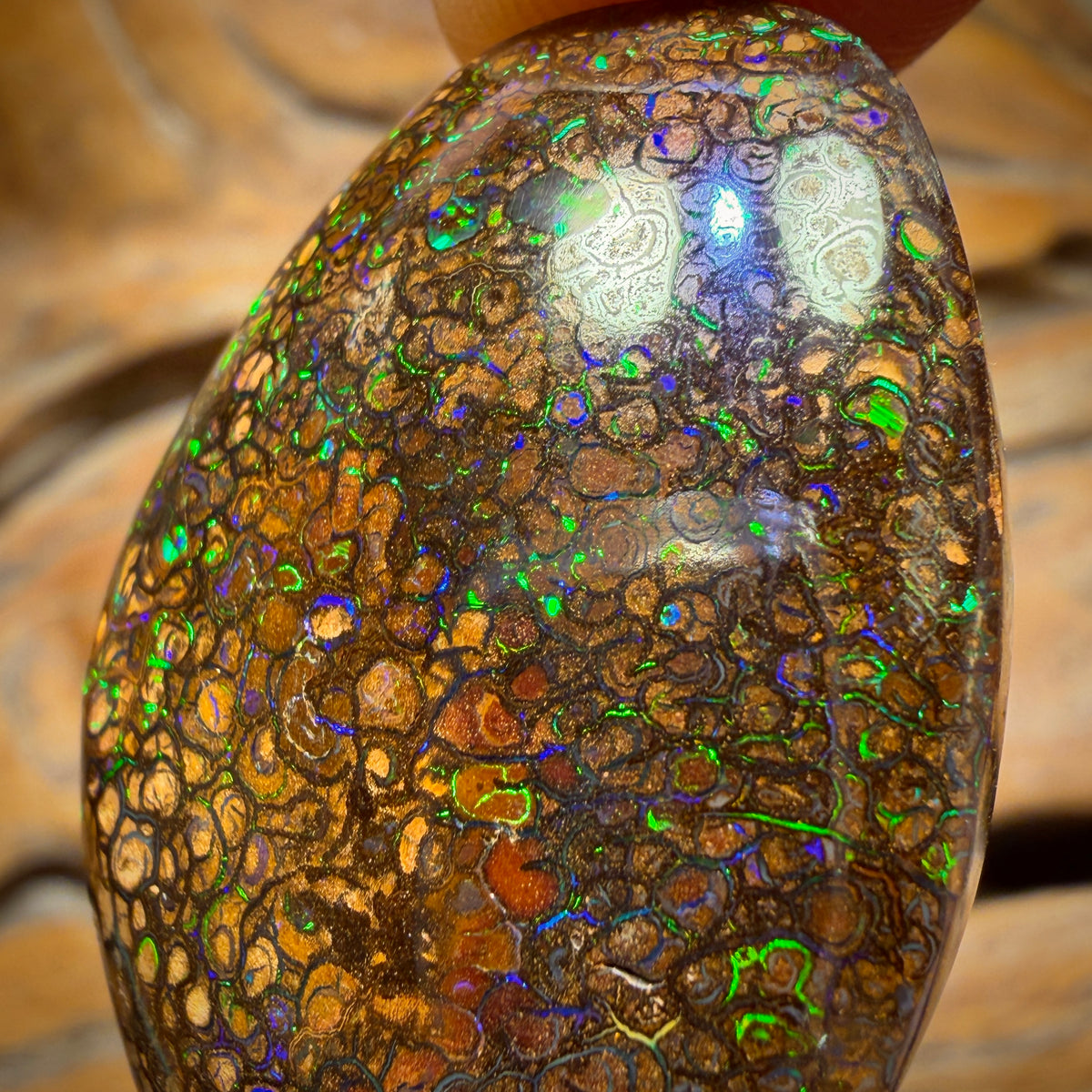 63,2 ct – Yowah Nut Tribal. Australischer Boulder-Opal