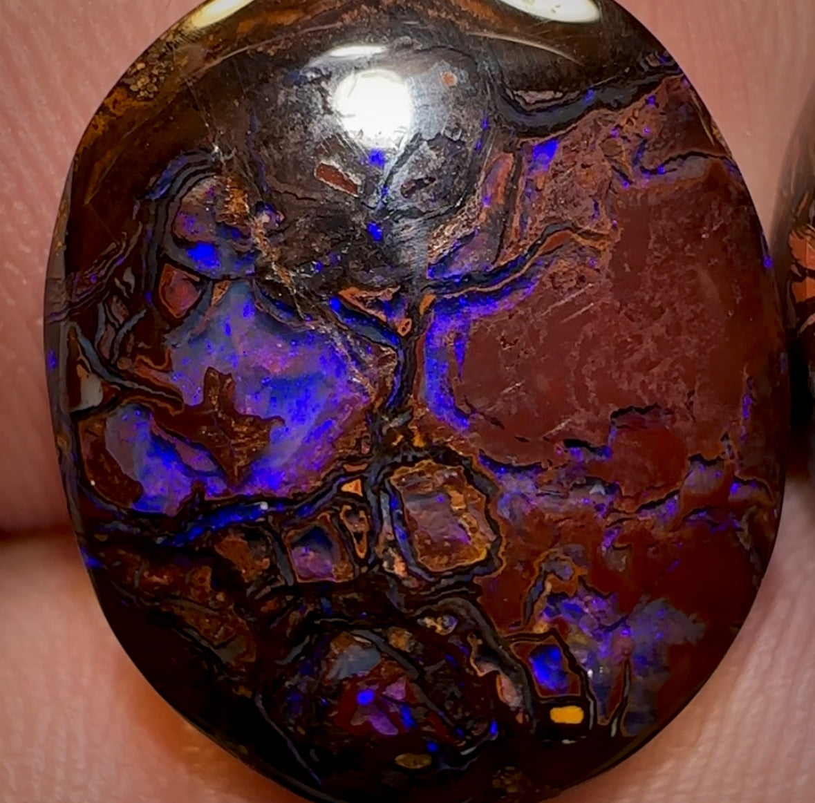26.5cts - Deep Purples Queensland Boulder Opal Pair