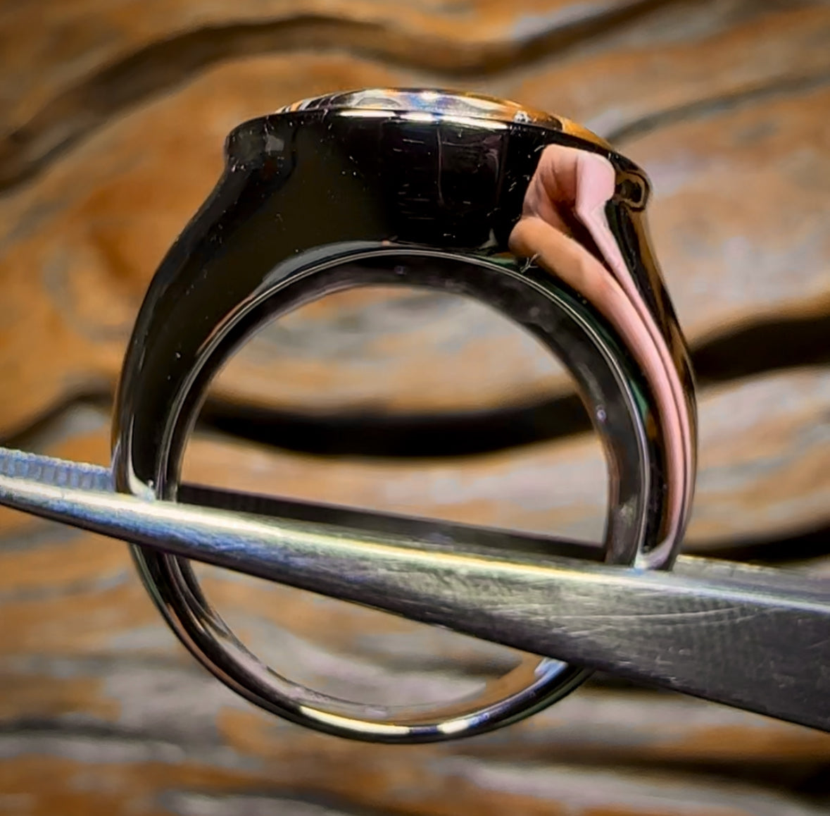 OMG DADDY XL Sterling Silver - Solid Tribal Boulder Opal Ring. Unisex