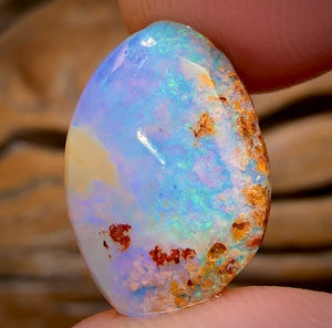 7.1cts - Boulder Pipe Opal Rub. Australian Opal