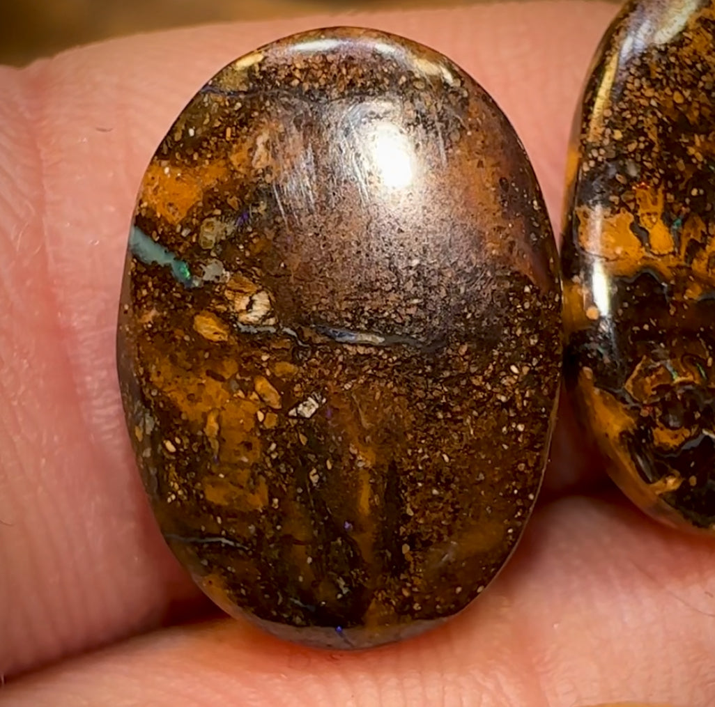 🔒 55.7cts - 5x Finished Queensland Boulder Opal Parcel