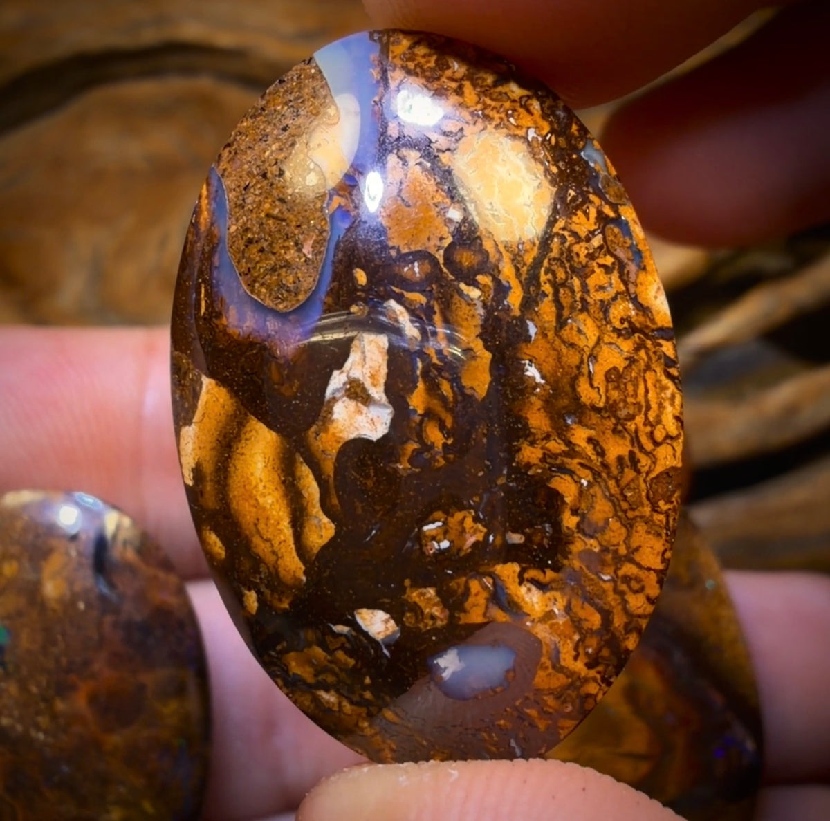 88.9cts - 3x Australian Boulder Opal’s. Wholesale Dealers Parcel