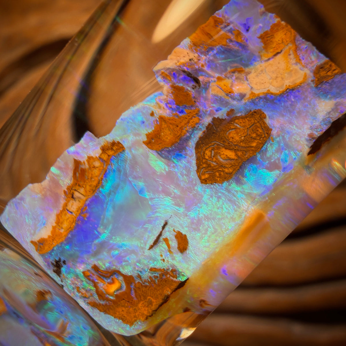 20.8cts - Vial of Rare Yowah Wood Fossil Crystal Opal Rough