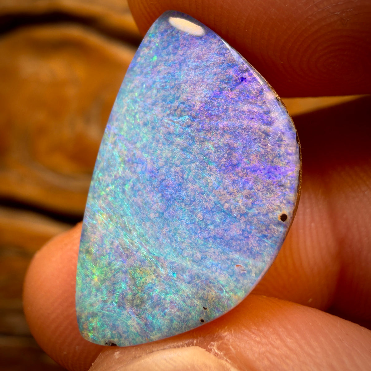 12.1cts - Water Clouds Gem Queensland Boulder Seam Opal