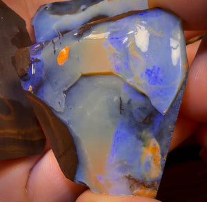 🔒 I’ve Got the Blues Collection 391.6cts - 3x Australian Boulder Seam Opal Rough Parcel