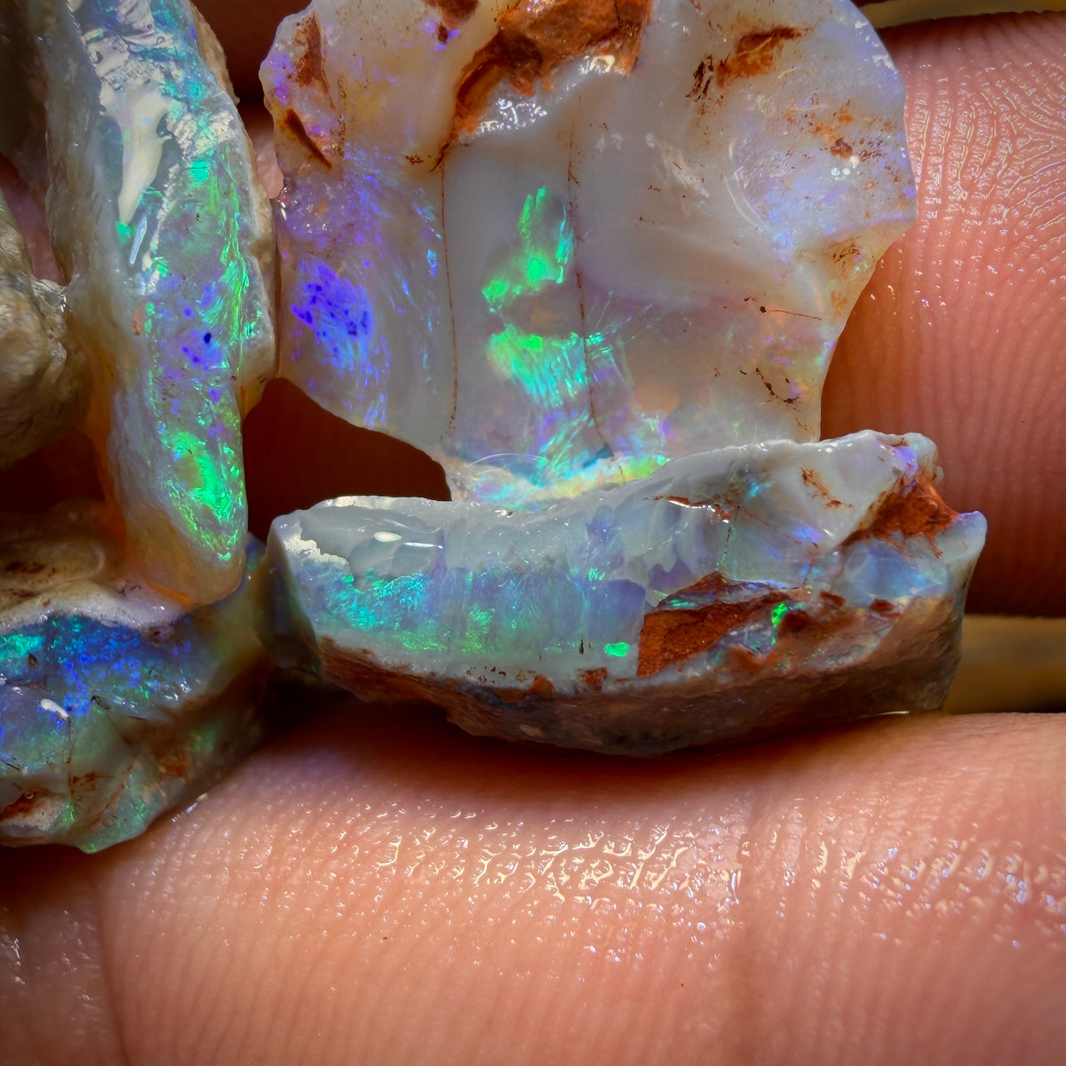 44.8cts - 5x Lightning Ridge Opal Rough Parcel
