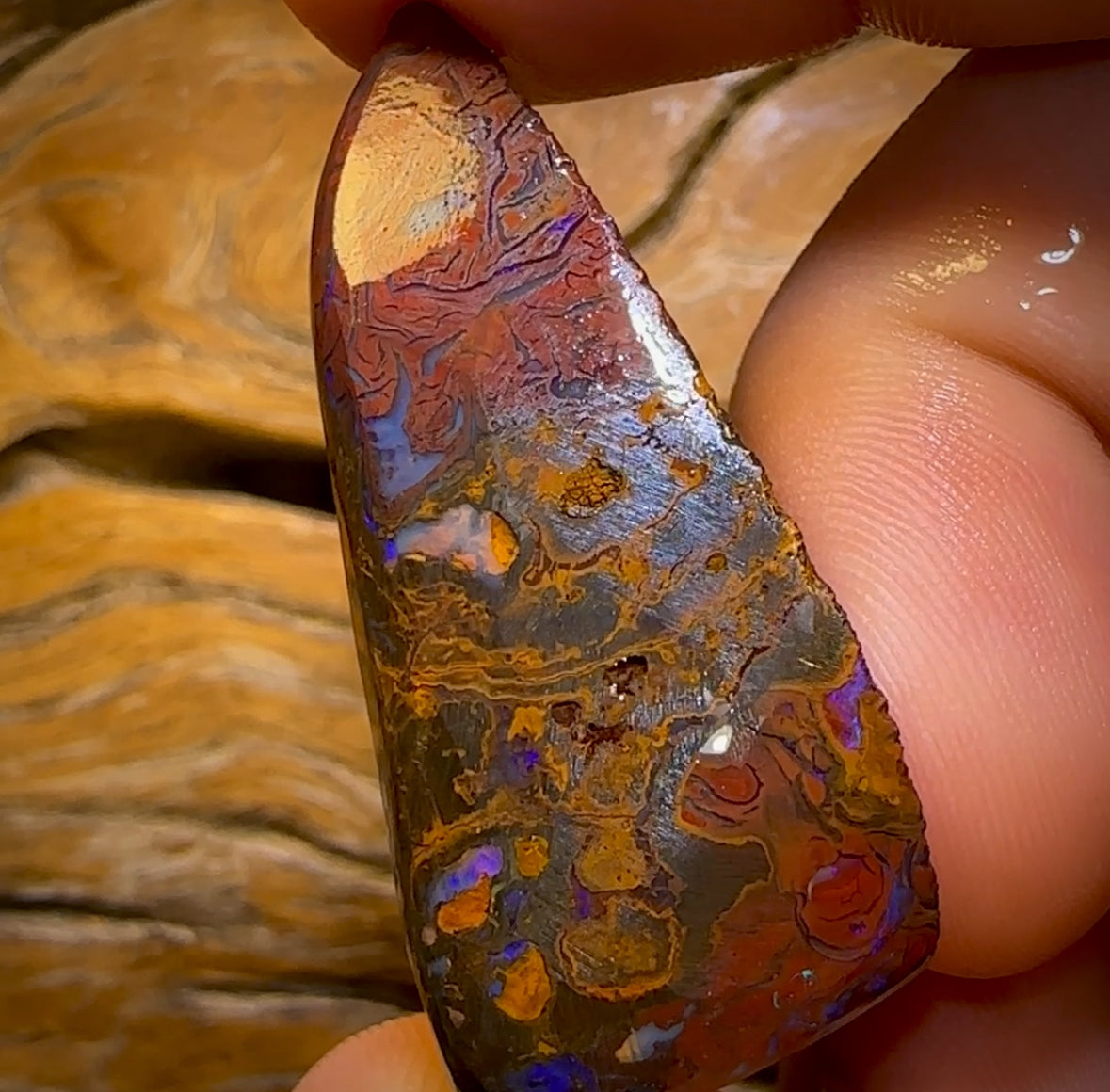 Wildcard Rough! 127.9cts - Tribal Yowah Nut Opal Rough Piece. Australian Opal