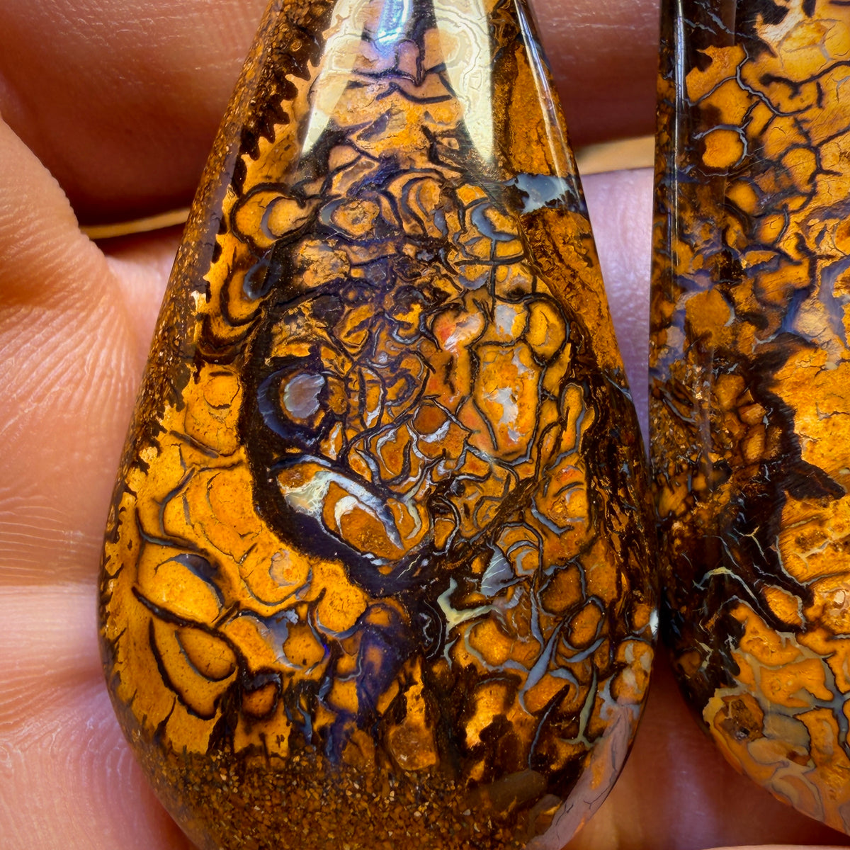128.4cts - Tribal Queensland Boulder Opal Pair