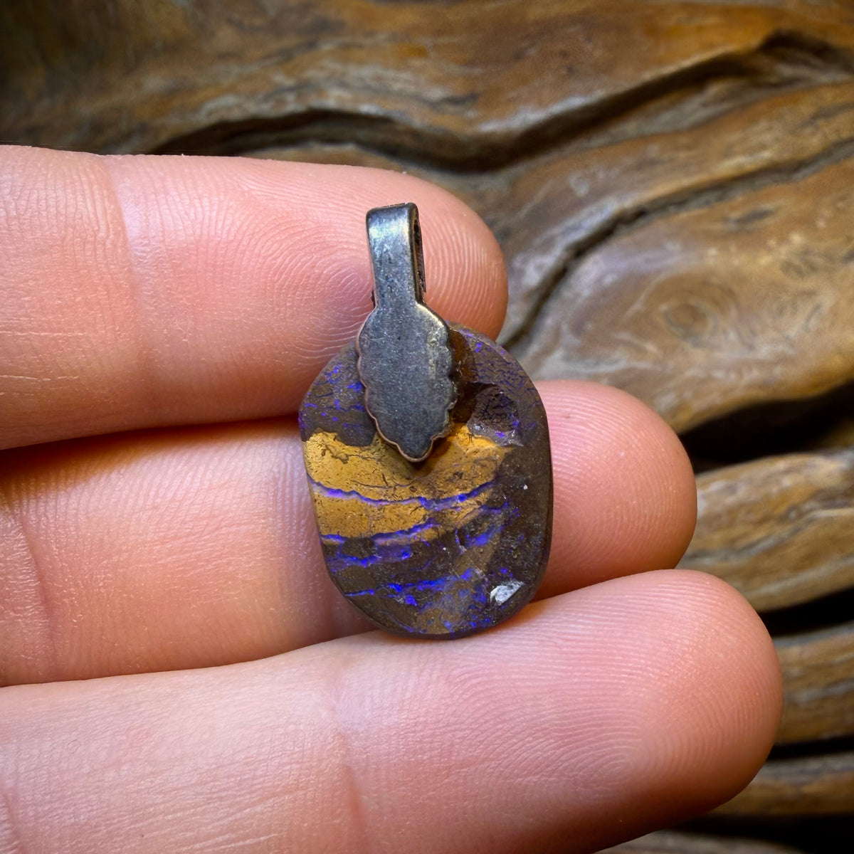 OpalFest WildCard! 20.1cts - Solid Queensland Boulder Opal Pendant