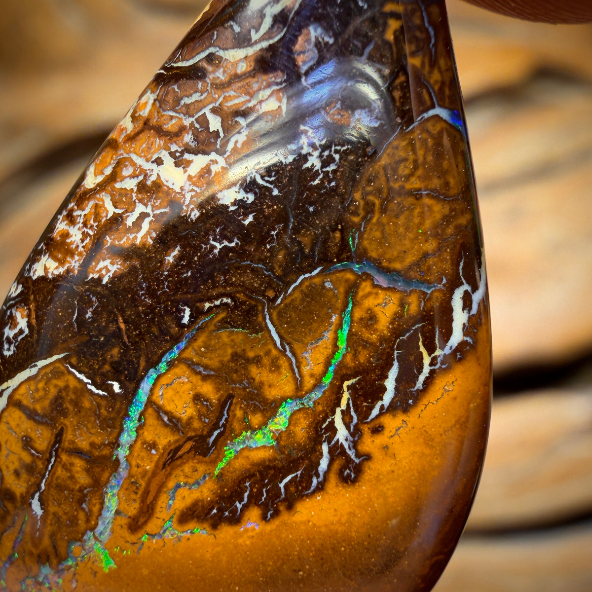 27.7cts - Tribal Yowah Nut Opal. Australian Opal