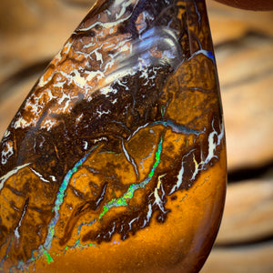 27.7cts - Tribal Yowah Nut Opal. Australian Opal